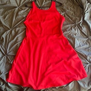 Red cocktail dress